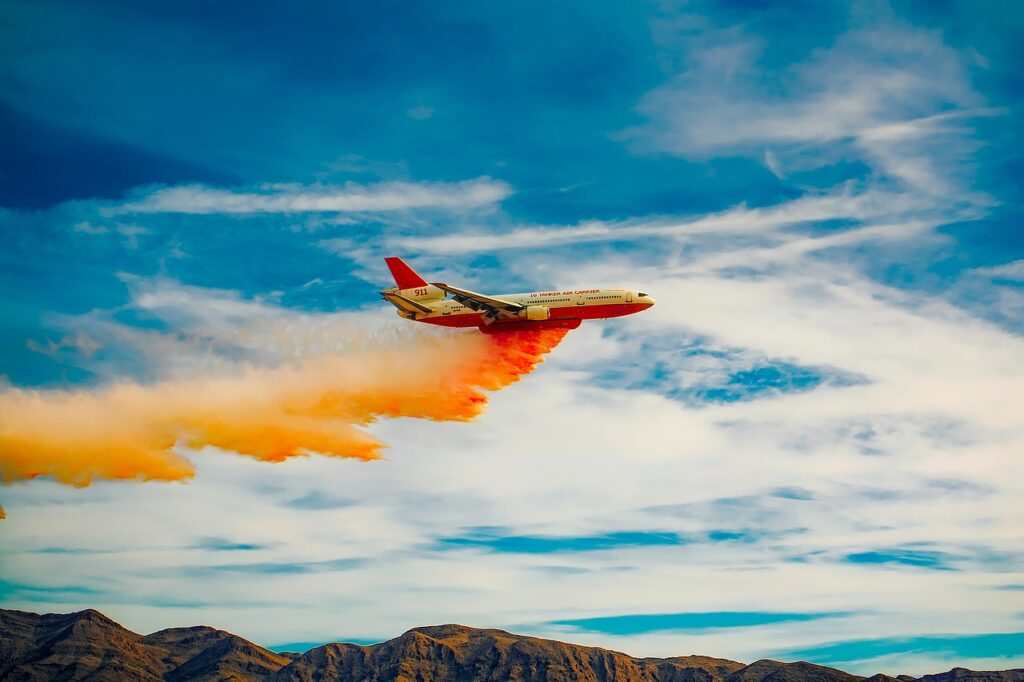 Watch Aerial Firefighting Aircraft Extinguish Flames from the Sky